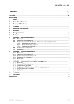 ISO 22553-4:2019 - Paints and varnishes — Electro-deposition coatings — Part 4: Compatibility of electro-deposition coating materials with liquid, paste-like and solid foreign materials
Released:10/15/2019 - Page 3 preview