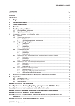 ISO 10360-5:2020 - Geometrical product specifications (GPS) — Acceptance and reverification tests for coordinate measuring systems (CMS) — Part 5: Coordinate measuring machines (CMMs) using single and multiple stylus contacting probing systems using discrete point and/or scanning measuring mode
Released:3/31/2020 - Page 3 preview