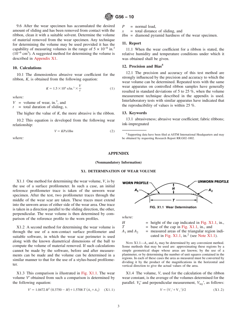 ASTM G56-10 - Standard Test Method for Abrasiveness of Ink-Impregnated Fabric Printer Ribbons and Other Web Materials