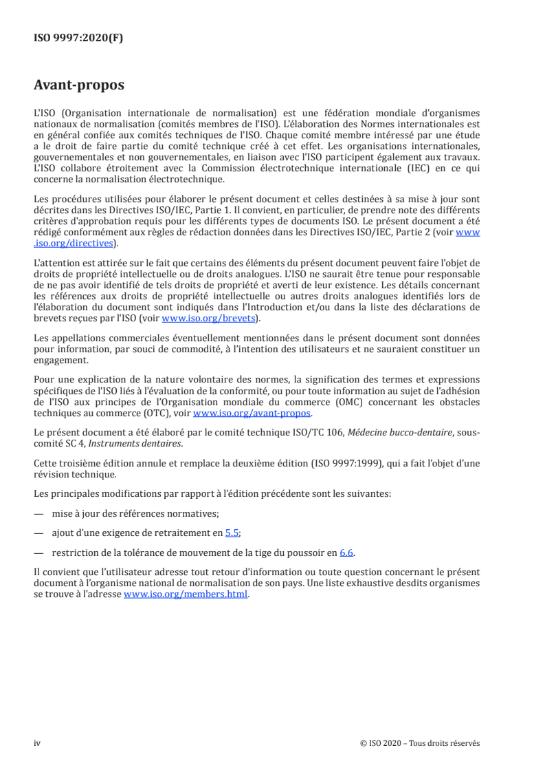 ISO 9997:2020 ISO 9997:2020 - Médecine bucco-dentaire — Seringues pour cartouches
Released:1/29/2020 - Page 4 preview