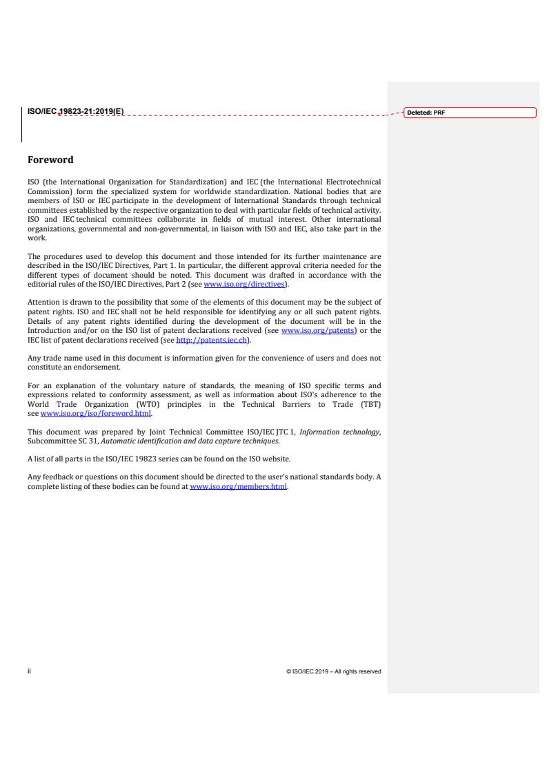 ISO/IEC 19823-21:2019 REDLINE ISO/IEC 19823-21:2019 - Information technology — Conformance test methods for security service crypto suites — Part 21: Crypto suite SIMON
Released:5/21/2019 - Page 2 preview