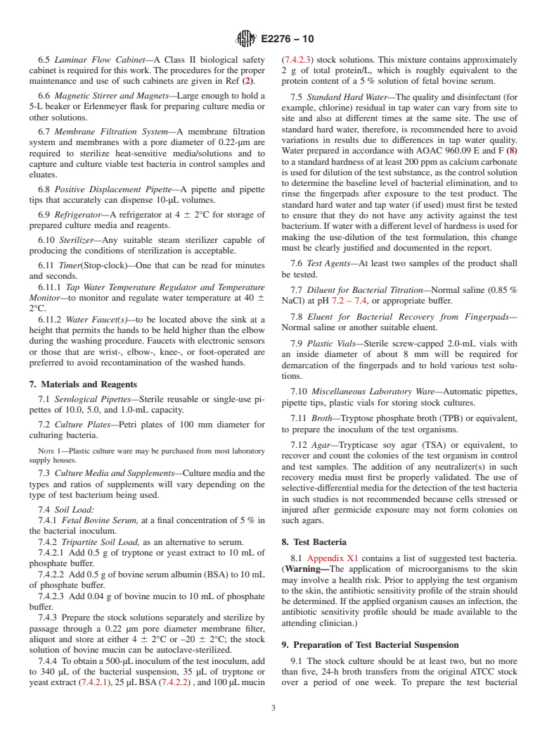 ASTM E2276-10 - Standard Test Method for Determining the Bacteria-Eliminating Effectiveness of Hygienic Handwash and Handrub Agents Using the Fingerpads of Adults