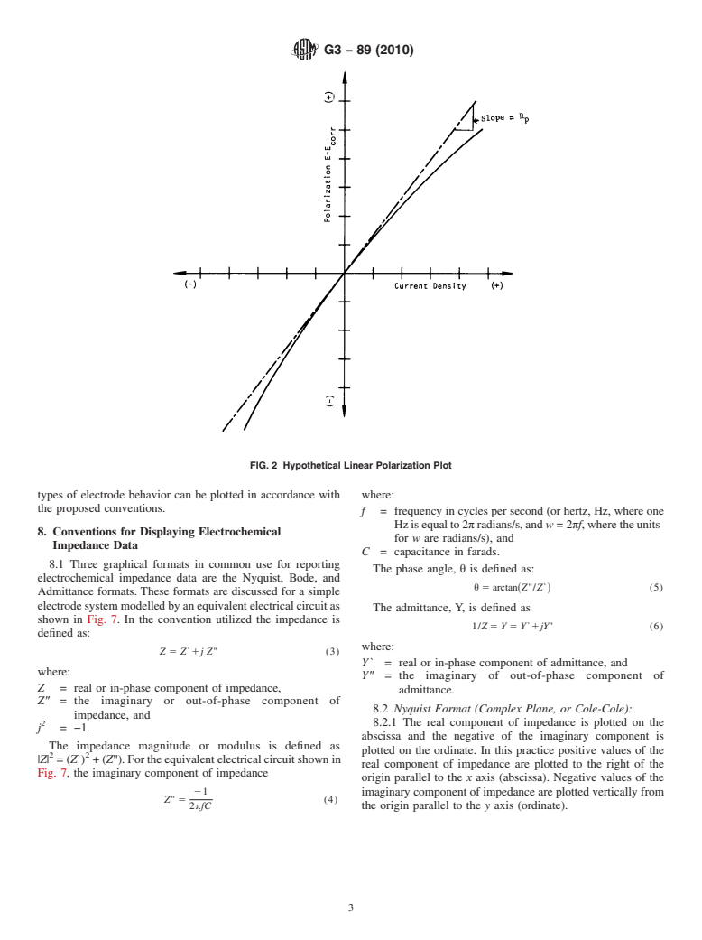 ASTM G3-89(2010) - Standard Practice for Conventions Applicable to Electrochemical Measurements in Corrosion Testing