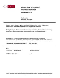 ISO 3031:2021 - Page 1 preview