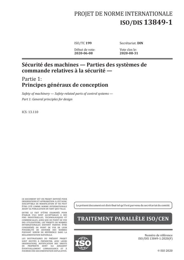 ISO/DIS 13849-1
