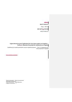 REDLINE ISO 16075-3:2021 - Guidelines for treated wastewater use for irrigation projects — Part 3: Components of a reuse project for irrigation
Released:11/17/2021 - Page 1 preview