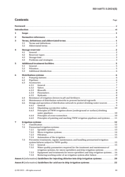 ISO 16075-3:2021 - Guidelines for treated wastewater use for irrigation projects — Part 3: Components of a reuse project for irrigation
Released:5/24/2021 - Page 3 preview