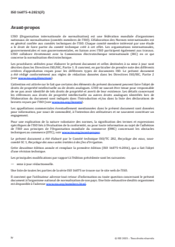 ISO 16075-4:2021 - Lignes directrices pour l'utilisation des eaux usées traitées en irrigation — Partie 4: Surveillance
Released:11/18/2021 - Page 4 preview