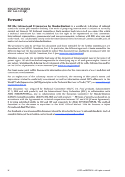ISO 22579:2020 - Infant formula and adult nutritionals — Determination of fructans — High performance anion exchange chromatography with pulsed amperometric detection (HPAEC-PAD) after enzymatic treatment
Released:9/10/2020 - Page 4 preview