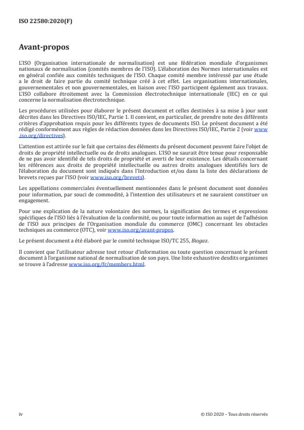 ISO 22580:2020 ISO 22580:2020 - Torchères pour la combustion du biogaz - Page 4 preview