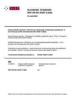 SIST EN IEC 63287-2:2023 SIST EN IEC 63287-2:2023 - BARVE - Page 1 preview