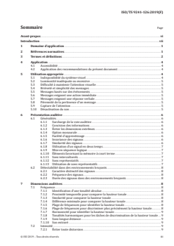 ISO/TS 9241-126:2019 - Ergonomie de l'interaction homme-système — Partie 126: Recommandations relatives à la présentation d'informations auditives
Released:2/18/2020 - Page 3 preview