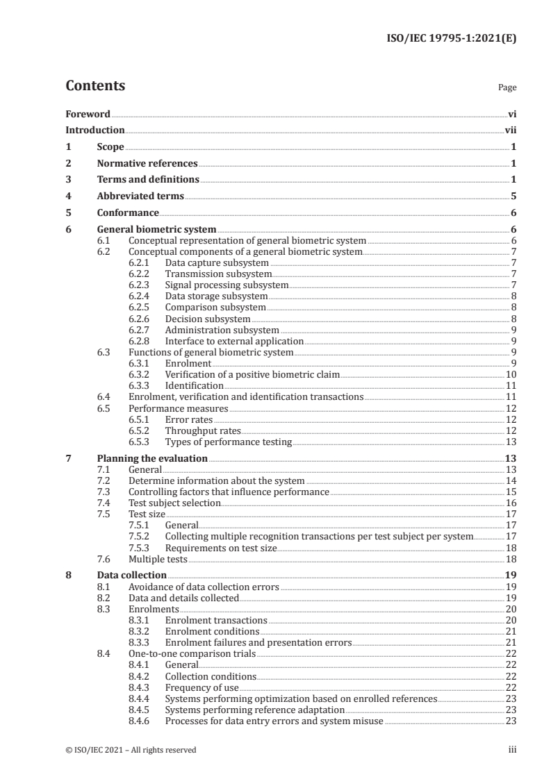 ISO/IEC 19795-1:2021 - Information technology — Biometric performance testing and reporting — Part 1: Principles and framework
Released:5/27/2021