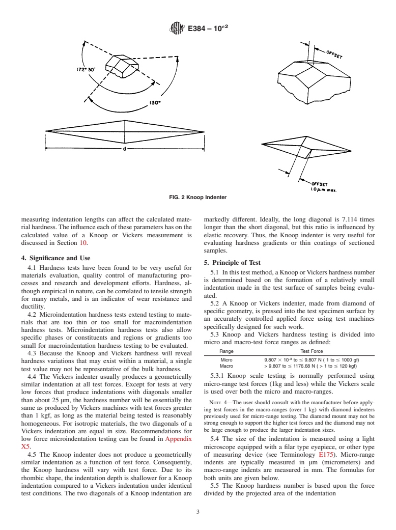 ASTM E384-10e2 - Standard Test Method for Knoop and Vickers Hardness of Materials