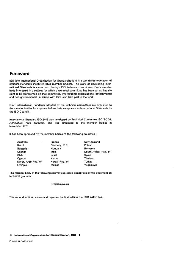 ISO 2443:1980 ISO 2443:1980 - Vines -- Root stock, cuttings, scions and plants -- Specification - Page 2 preview