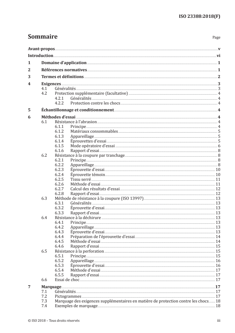ISO 23388:2018 - Gants de protection contre les risques mécaniques
Released:12/21/2018