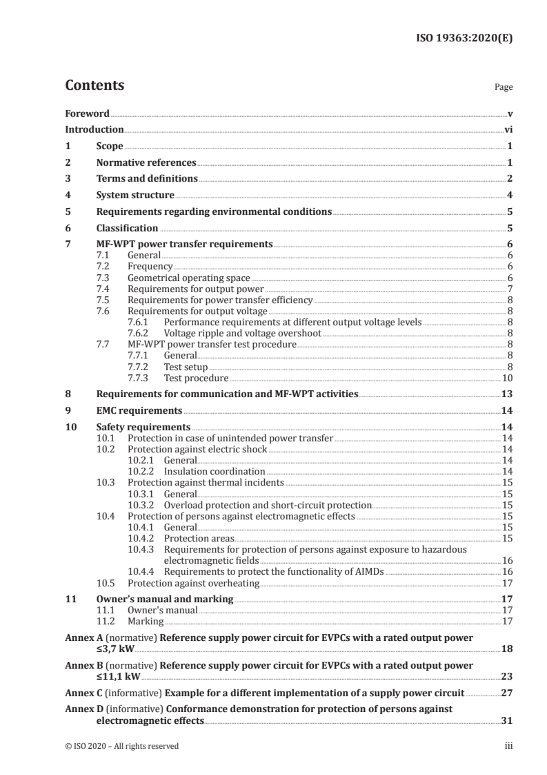 ISO 19363:2020 - Electrically propelled road vehicles — Magnetic field wireless power transfer — Safety and interoperability requirements
Released:4/3/2020