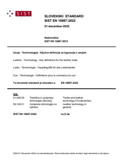 SIST EN 15987:2022 - Page 1 preview