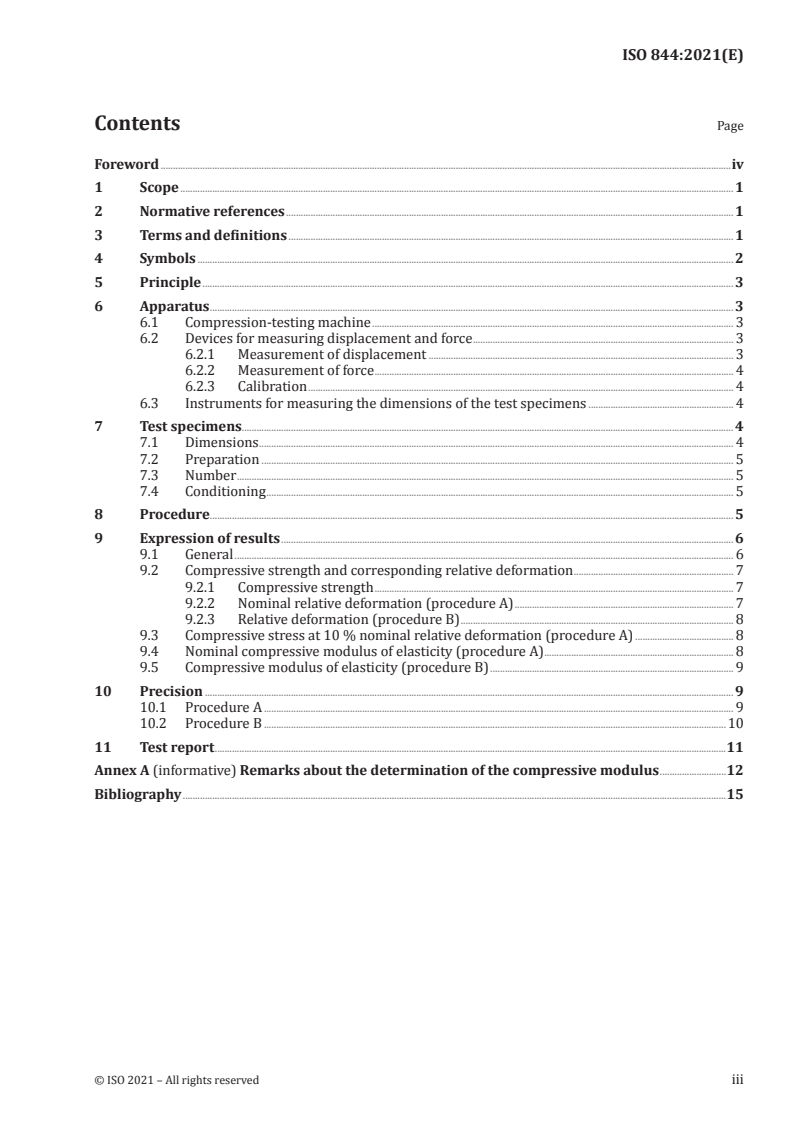 ISO 844:2021 - Rigid cellular plastics — Determination of compression properties
Released:3/31/2021