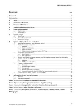 ISO 19014-2:2022 ISO 19014-2:2022 - Earth-moving machinery — Functional safety — Part 2: Design and evaluation of hardware and architecture requirements for safety-related parts of the control system
Released:14. 06. 2022 - Page 3 preview