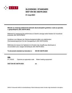 SIST EN IEC 60379:2023 SIST EN IEC 60379:2023 - BARVE - Page 1 preview