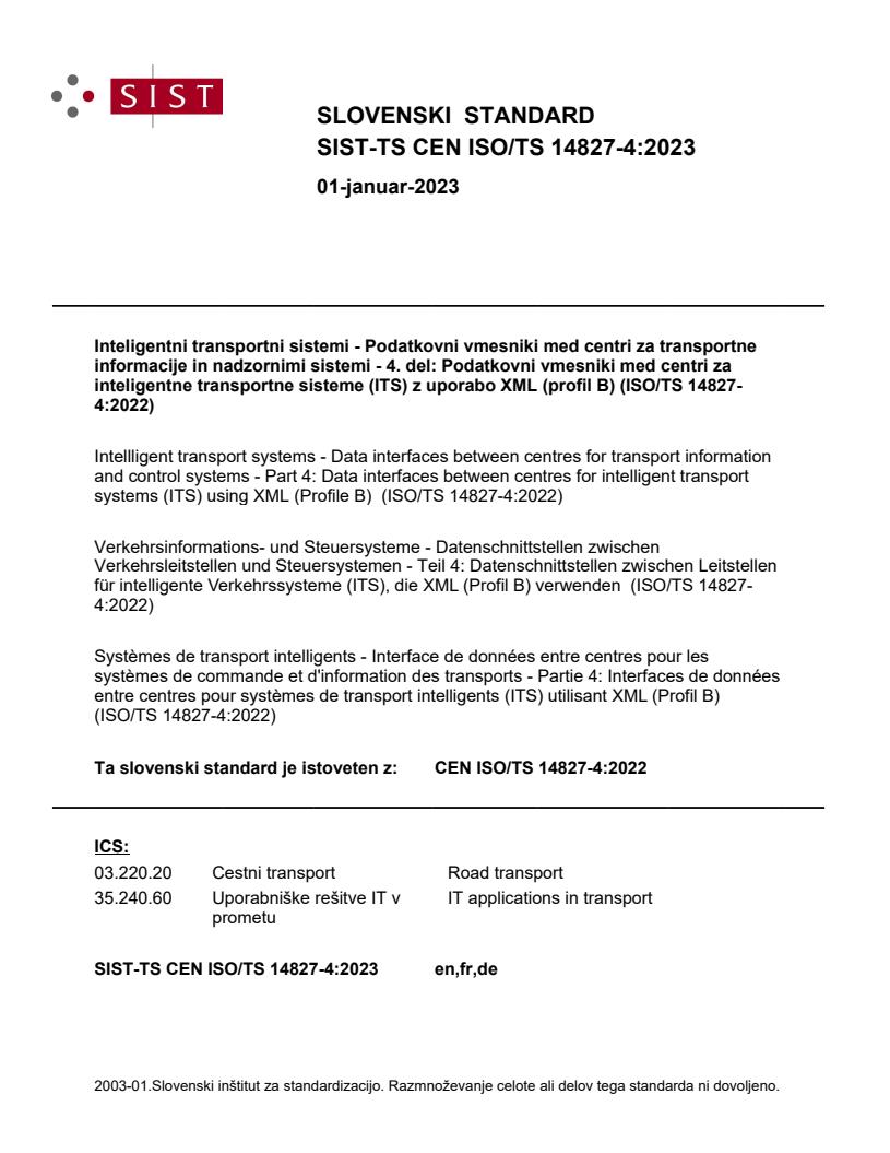 TS CEN ISO/TS 14827-4:2023