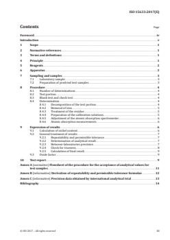 ISO 15633:2017 - Iron ores — Determination of nickel  — Flame atomic absorption spectrometric method
Released:8/17/2017 - Page 3 preview