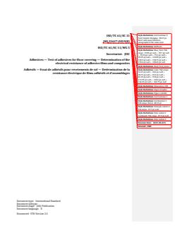 REDLINE ISO 22637:2019 - Adhesives — Test of adhesive for floor covering — Determination of the electrical resistance of adhesive films and composites
Released:7/2/2019 - Page 1 preview