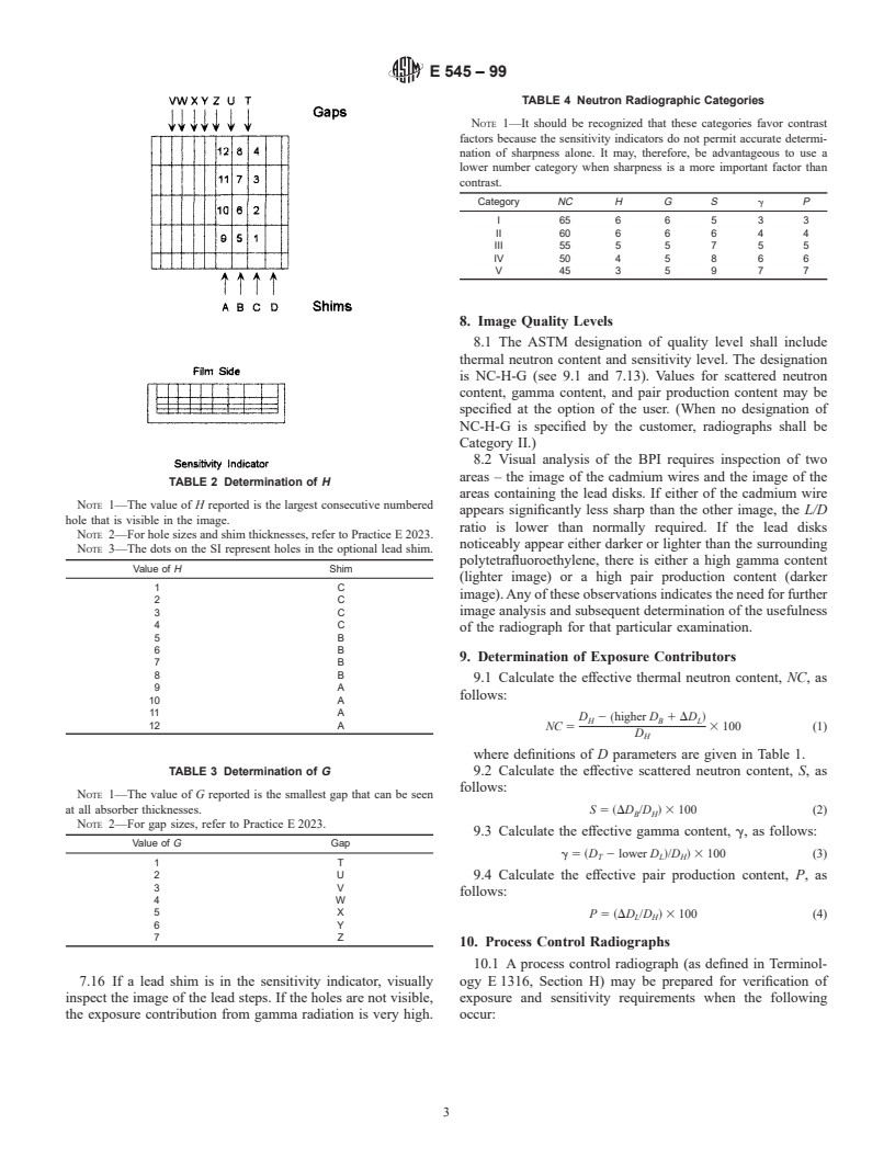 ASTM E545-99 - Standard Test Method for Determining Image Quality in Direct Thermal Neutron Radiographic Examination