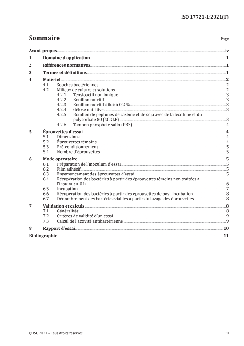 ISO 17721-1:2021 - Détermination quantitative de l’activité antibactérienne des surfaces des carreaux céramiques — Méthodes d’essai — Partie 1: Carreaux céramiques incorporant des agents antibactériens en surface
Released:8/17/2021