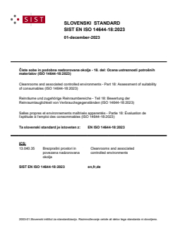 EN ISO 14644-18:2023 EN ISO 14644-18:2023 - Page 1 preview