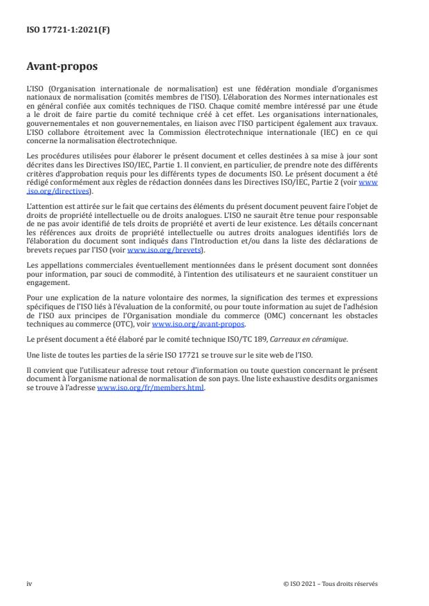ISO 17721-1:2021 ISO 17721-1:2021 - Détermination quantitative de l’activité antibactérienne des surfaces des carreaux céramiques -- Méthodes d’essai - Page 4 preview