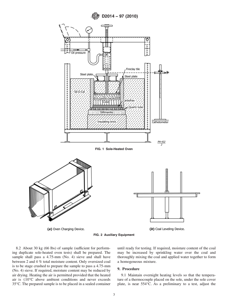 ASTM D2014-97(2010) - Standard Test Method for Expansion or Contraction of Coal by the Sole-Heated Oven