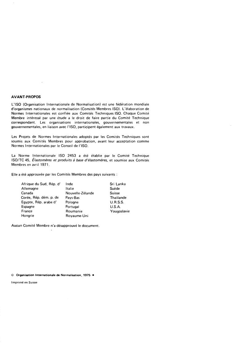 ISO 2453:1975 ISO 2453:1975 - Styrene-butadiene copolymers — Determination of bound styrene content
Released:2/1/1975 - Page 2 preview