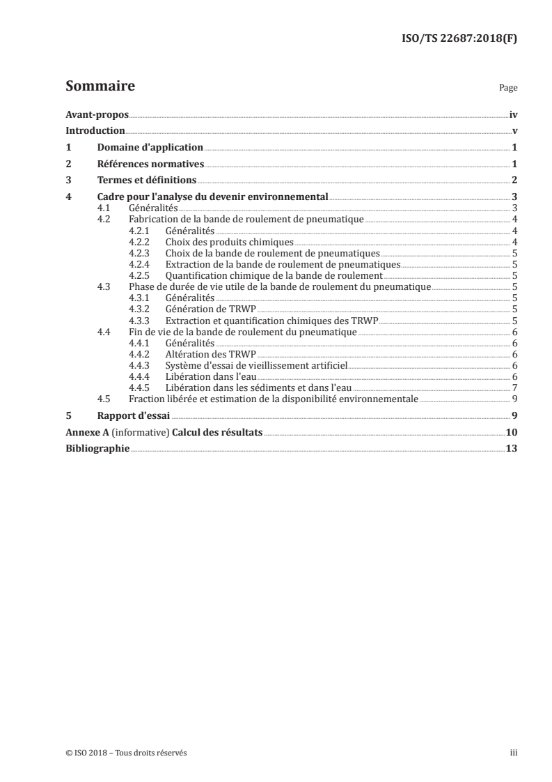 ISO/TS 22687:2018 - Caoutchouc — Lignes directrices pour évaluer le devenir environnemental des particules émises par l'usure des pneumatiques et de la route (TRWP)
Released:9/11/2018
