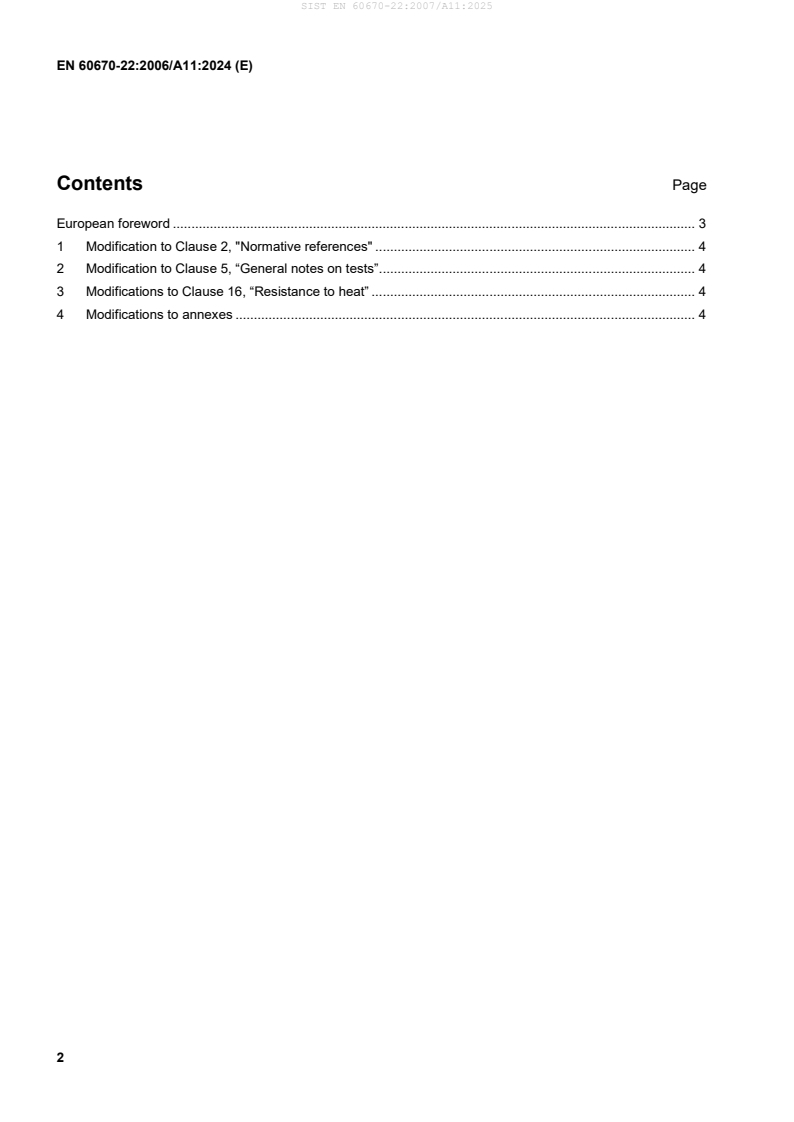 EN 60670-22:2006/A11:2024 EN 60670-22:2007/A11:2025 - Page 4 preview