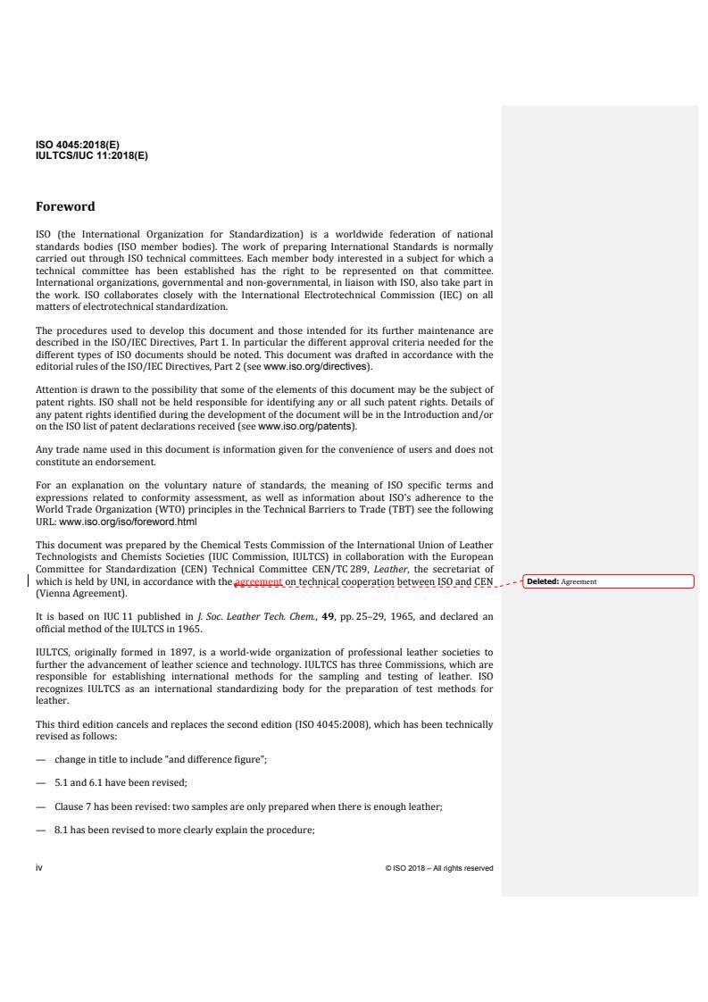 ISO 4045:2018 REDLINE ISO 4045:2018 - Leather — Chemical tests — Determination of pH and difference figure
Released:5/8/2018 - Page 4 preview
