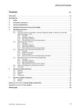 ISO/TR 22707:2023 ISO/TR 22707:2023 - Sludge recovery, recycling, treatment and disposal — Information on the processes and technologies for inorganic substance and nutrient recovery
Released:27. 07. 2023 - Page 3 preview