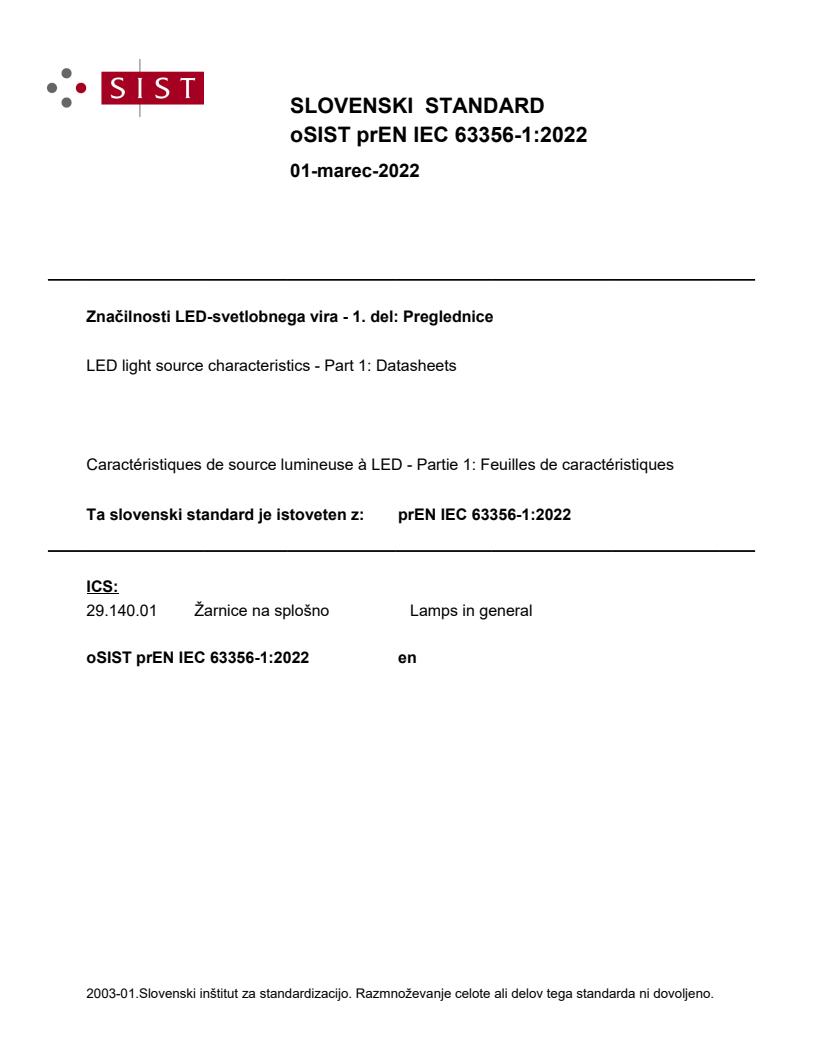 prEN IEC 63356-1:2022