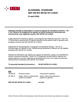 EN IEC 60728-101-2:2024 - Page 1 preview