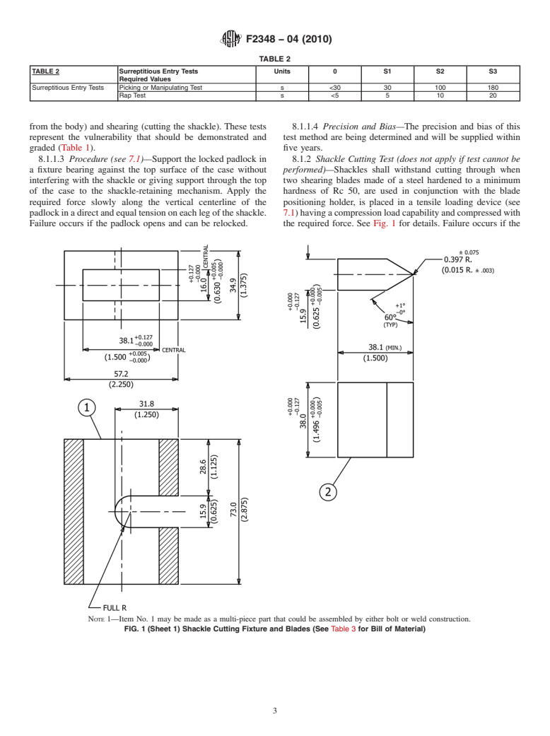 ASTM F2348-04(2010) - Standard Performance Specification for Privacy Padlocks