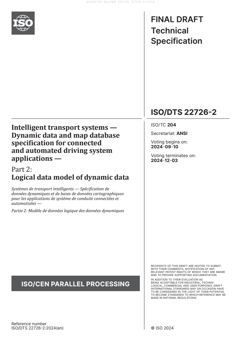 kTS FprCEN ISO/TS 22726-2:2024 - BARVE