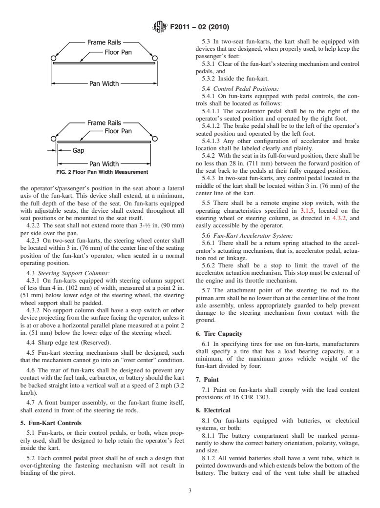 ASTM F2011-02(2010) - Standard Specification for Safety and Performance of Fun-Karts