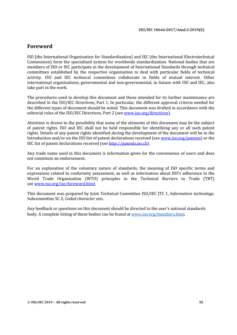 ISO/IEC 10646:2017/Amd 2:2019 - Information technology — Universal Coded Character Set (UCS) — Amendment 2: Nandinagari, Georgian extension, and other characters
Released:6/14/2019