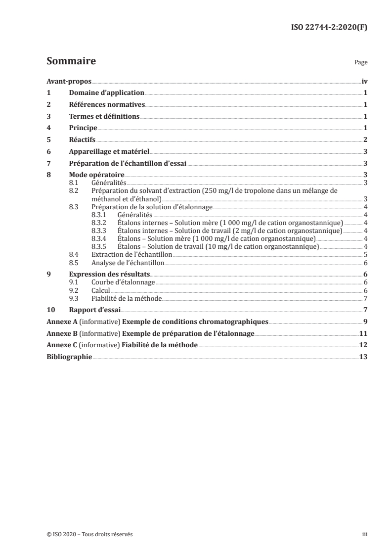 ISO 22744-2:2020 ISO 22744-2:2020 - Textiles et produits textiles — Détermination des composés organostanniques — Partie 2: Méthode directe utilisant la chromatographie en phase liquide
Released:8/31/2020
