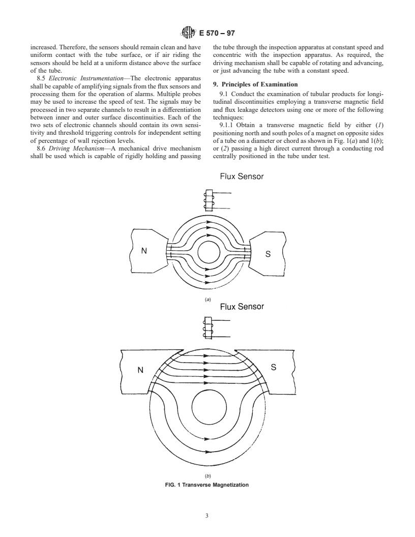 ASTM E570-97 - Standard Practice for Flux Leakage Examination of Ferromagnetic Steel Tubular Products