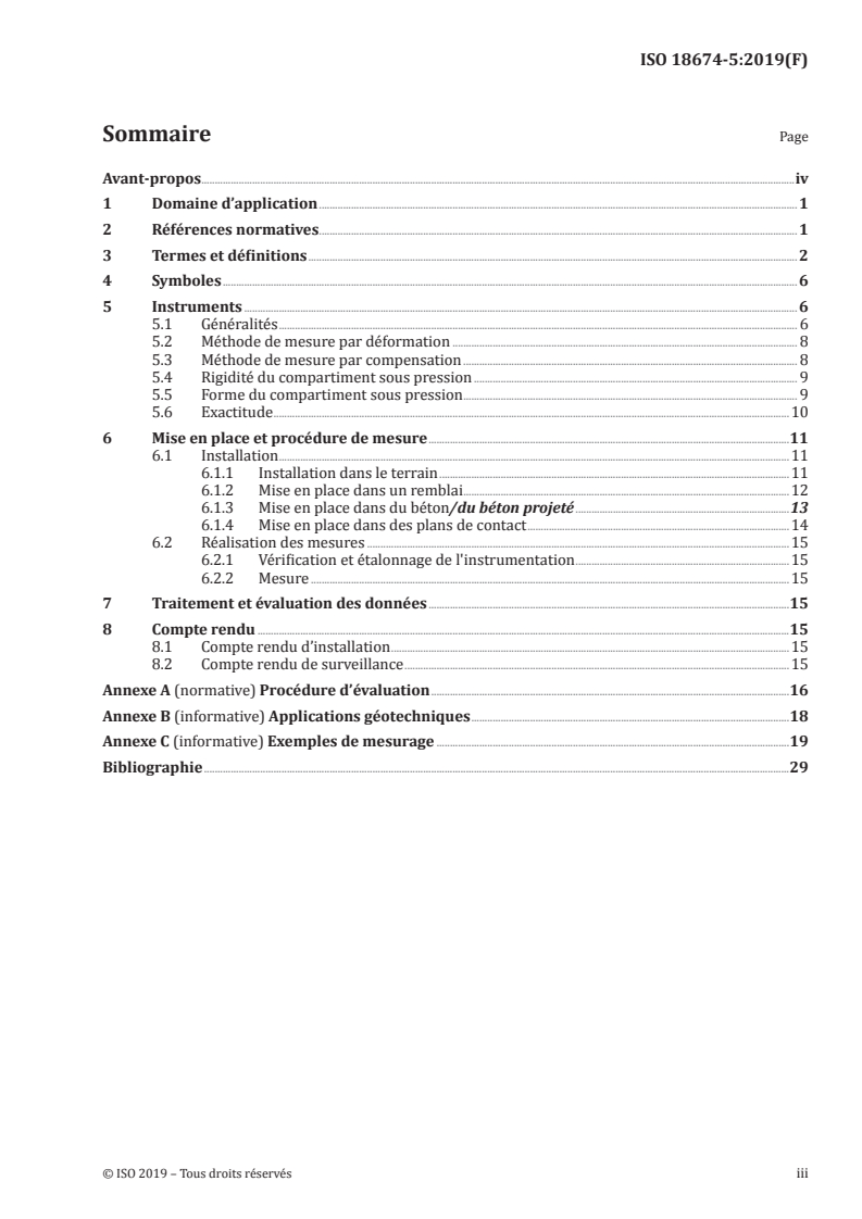 ISO 18674-5:2019 - Reconnaissance et essais géotechniques — Surveillance géotechnique par instrumentation in situ — Partie 5: Mesures de la variation de pression par cellules de pression totale (TPC)
Released:10/10/2019