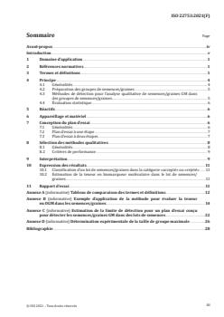 ISO 22753:2021 - Molecular biomarker analysis — Method for the statistical evaluation of analytical results obtained in testing sub-sampled groups of genetically modified seeds and grains — General requirements
Released:19. 01. 2023 - Page 3 preview