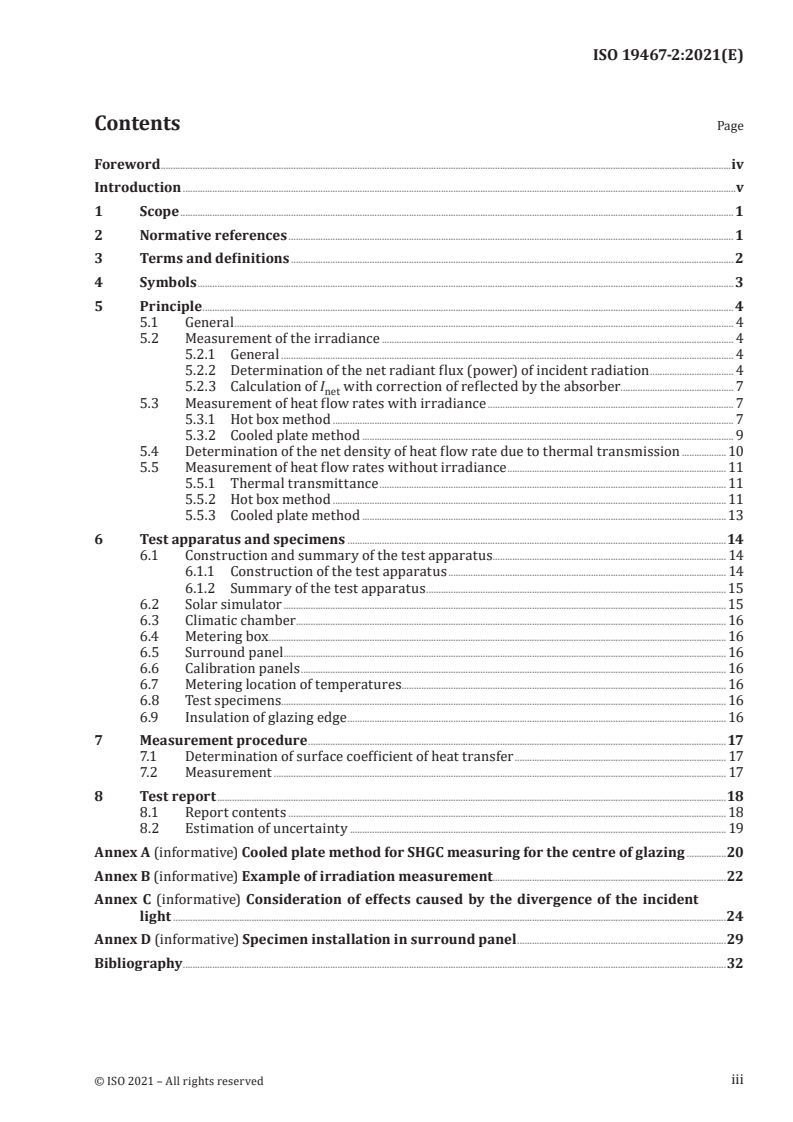 ISO 19467-2:2021 - Thermal Performance of windows and doors — Determination of solar heat gain coefficient using solar simulator — Part 2: Centre of glazing
Released:11/2/2021