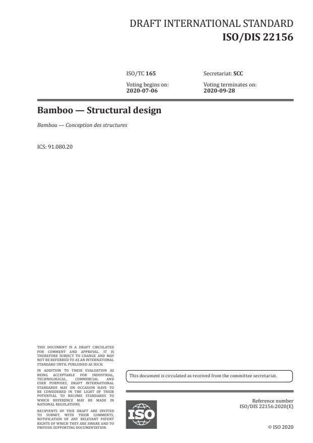 ISO/DIS 22156